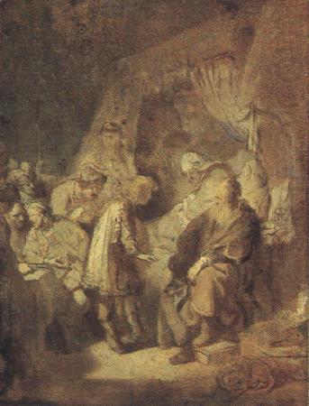 REMBRANDT Harmenszoon van Rijn Foseph Recounting his Dream (mk33_) oil painting picture